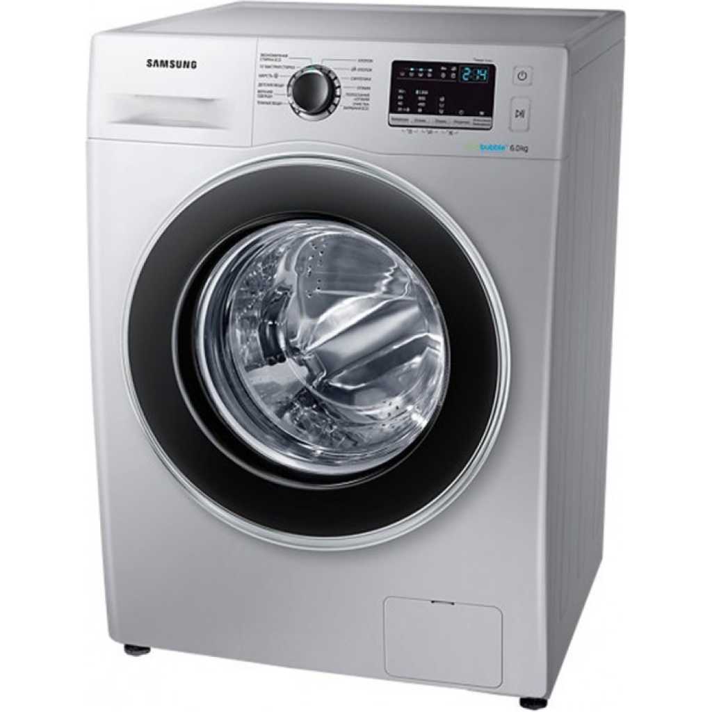 samsung ww60 j4260hs washing machine deep foam front load silver 6kg 2