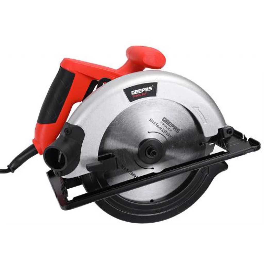 Geepas | GCS1200 Geepas 1200W Circular Saw 185Mm - Multi-Purpose Circular Saw, Bevel Angle Joint Cuts - Blade 65Mm