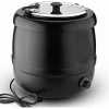 10L Commercial Electric Buffet Soup Warmer Kettle Pot Heater Cooker (Black)