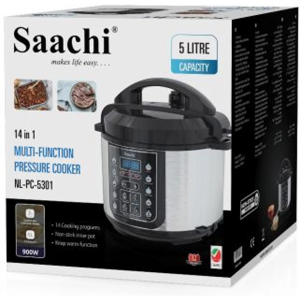 Saachi 14 In 1 Multi Function 5L Electric Pressure Cooker Rice