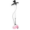 Sonashi Garment Steamer [Pink] SGS-321 - Tank Garment Steamer w/Anti-Slip Foot Wheel, Extendable Aluminum Supporting Pole & Hanger, 1.3 L Water Tank | Home Appliances