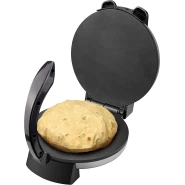 Sonashi Non-Stick Roti Maker SRM-858 - Tortilla Maker w/ 10” Non-Stick Coating Plate, Adjustable Temperature Control Knob, Power On/Off Indicator | Kitchen Appliances