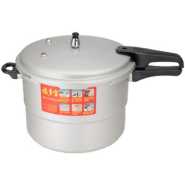 30CM 13L Aluminum Pressure Cooker With Steamer - Silver