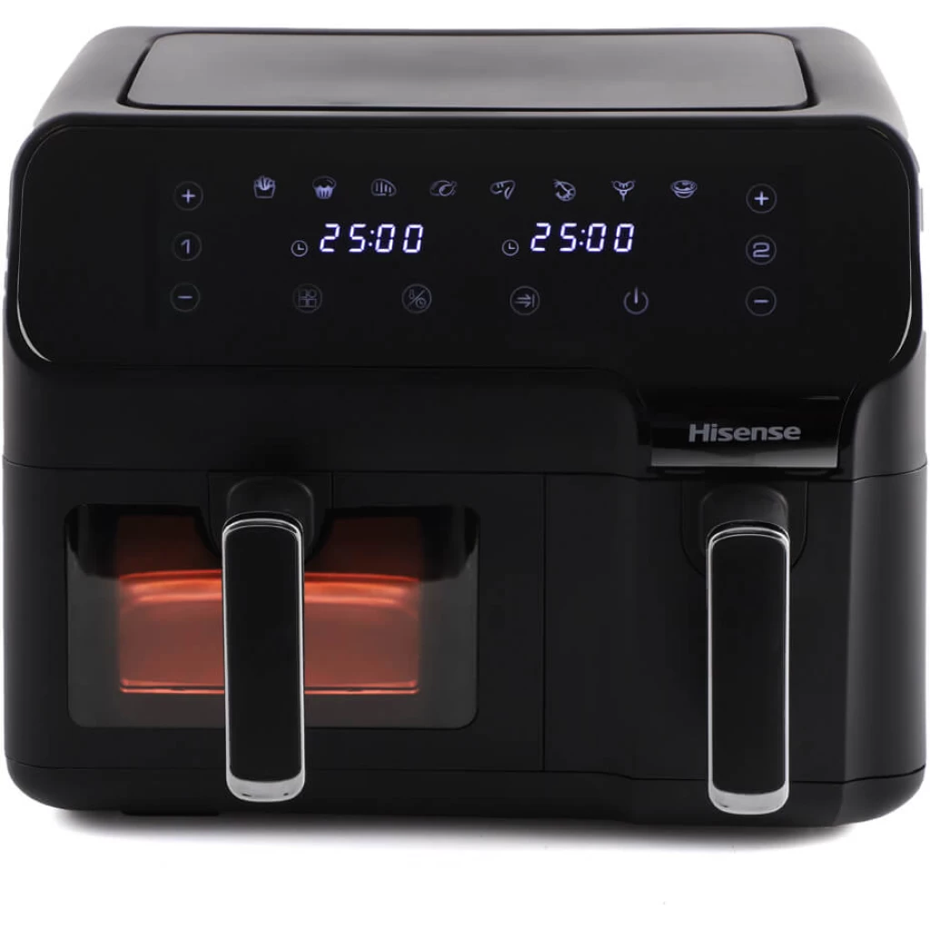 Hisense 8.8-Litre Air Fryer H09AFBK2S5; 2700W, LED Display, Overheat Protection, Auto Shutoff - Black