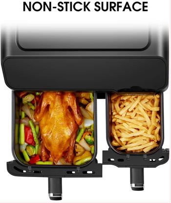 Hisense 8.8-Litre Air Fryer H09AFBK2S5; 2700W, LED Display, Overheat Protection, Auto Shutoff - Black