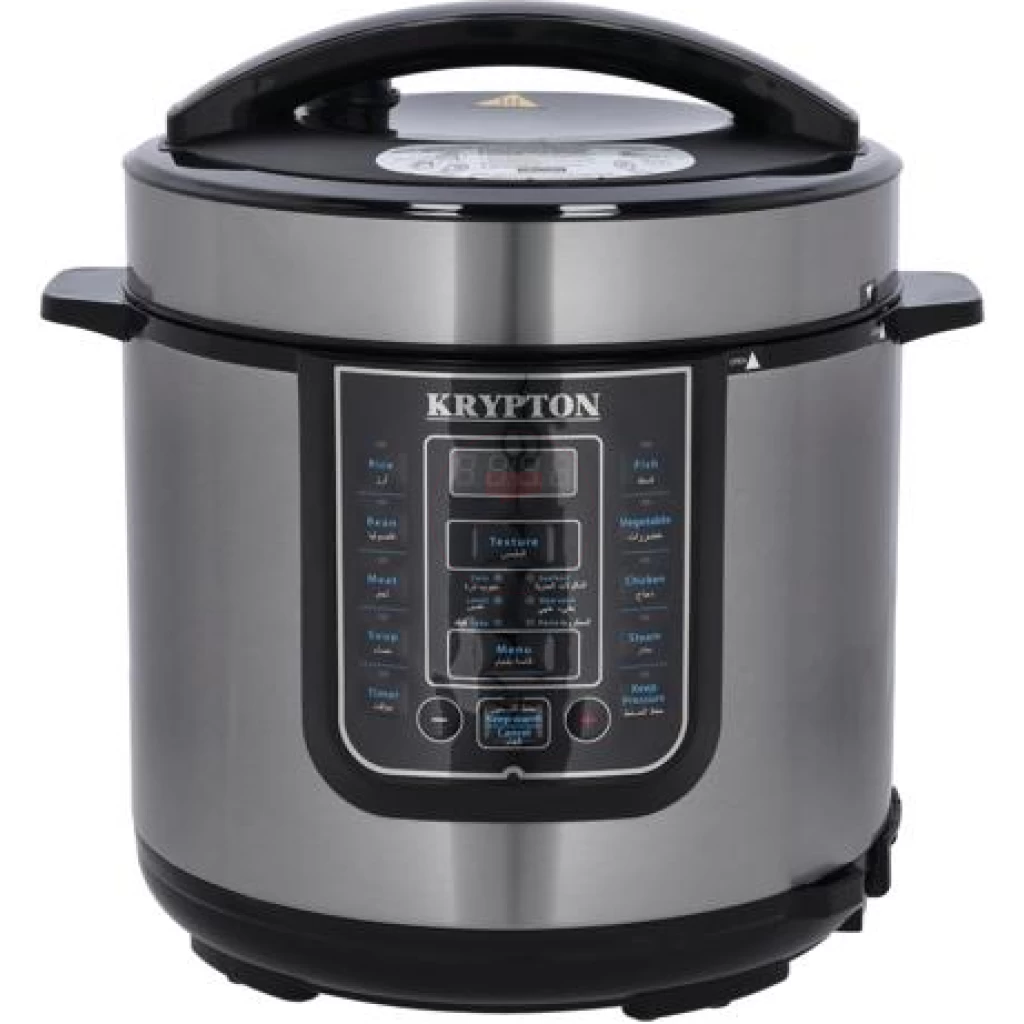 Krypton 6 L Multi-functional Electric Rice, Pressure Cooker KNPC 6297 , Silver