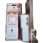 Klass Power Surge Protector With USB (2 years warranty) - White