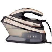 Tower Ceraglide 2400W 1.5L Steam Station, Vertical, Steam Generator Iron- Multicolor