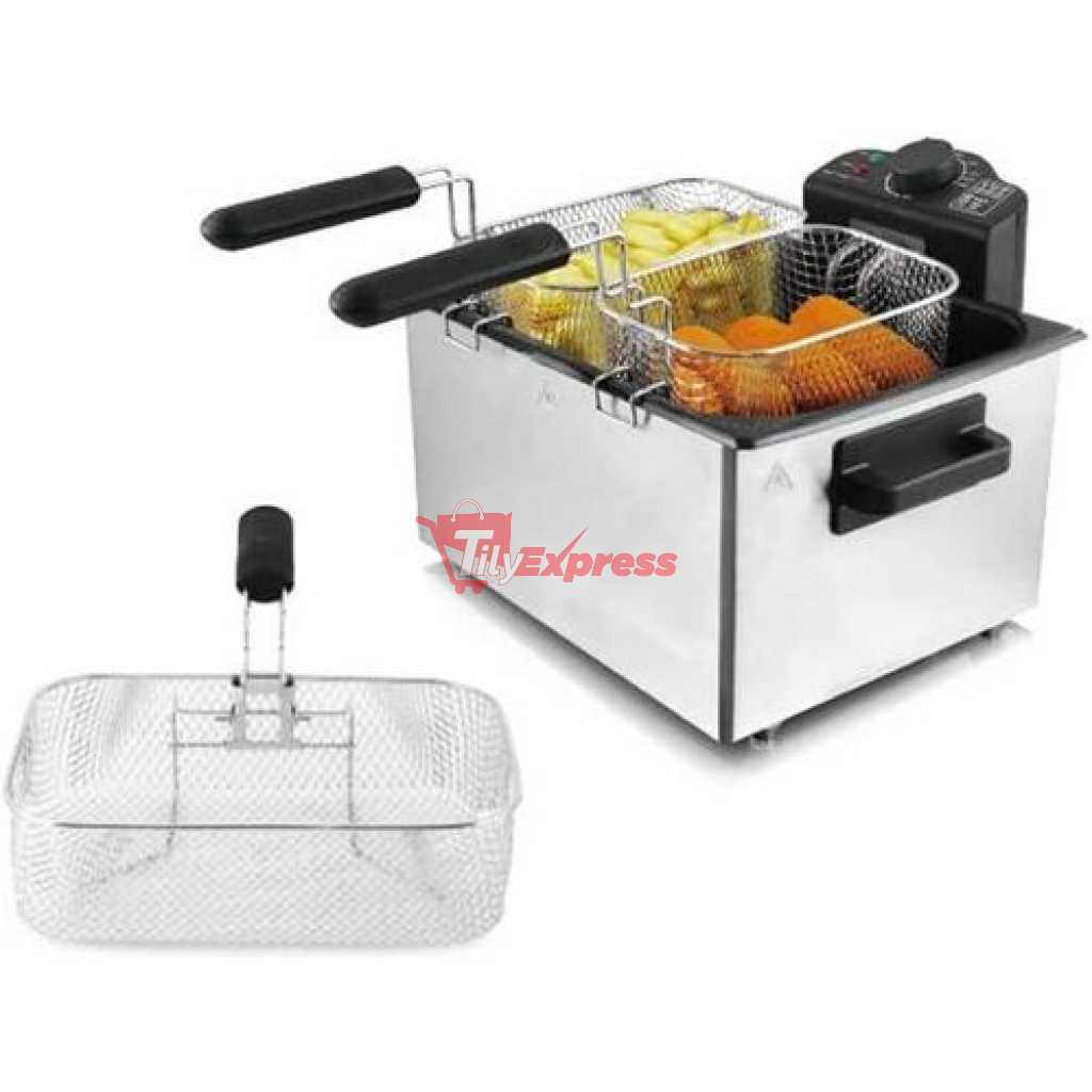 Sokany 5L Electric Deep Fryer With 3 Frying Basket WJ 801 2100W 5 Liter Air Fryer Smokeless Oilless