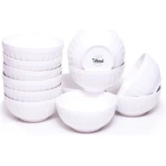 12 Pieces Of Soup Bowls- White