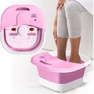 Folding Foot Bath Tub Electric Heating Thermostatic Constant Temperature Massage Foot Bath Spa Massager- Multicolor