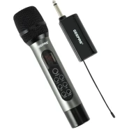 Geepas UHF Wireless Microphone- GMP15014 | High-Quality Sound and Low Noise, Improves Mobility and Flexibility| Select up to 30 Unique Frequencies, Effective Range 100 ft. , Perfect for Live Performers