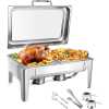 Hydraulic Rectangular Chafing Dish With Glass Lid